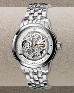 N0BGR Emporio Armani Automatic Skeleton Bracelet Watch