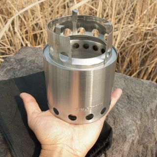 Solo Stove Light Weight Wood Gas Backpacking Stove, Camp Stove