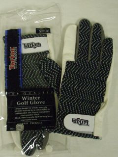 Tartan Winter Golf Gloves Pair Package (LADIES, XL, White) NEW