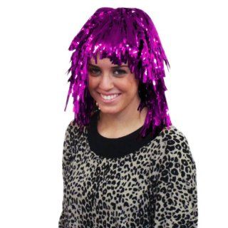 Purple Foil Wig Clothing