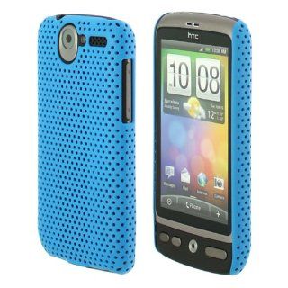 Celicious Sky Blue Hard Perforated Mesh Case Cover for HTC