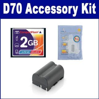 Nikon D70 Digital Camera Accessory Kit includes ZELCKSG