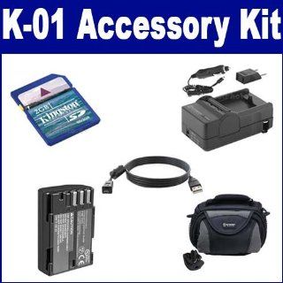 Pentax K 01 Digital Camera Accessory Kit includes SDDLi90