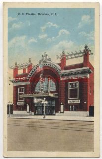 Hoboken NJ U s Theatre Vaudeville Circa 1920 Postcard