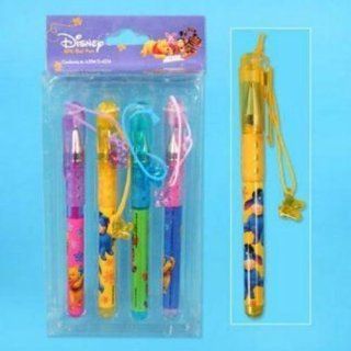 Gel Pen 4 Pack Pooh With Charm Inbox X Stationery Case