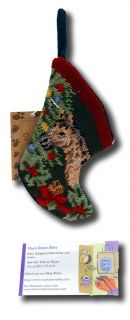 New Brown Horse Christmas Tree Needlepoint Stocking Ornament 4 1 4H