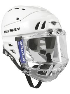 New Mission M15 Combo Ice Hockey Helmet Bauer Concept II Clear Face