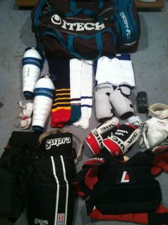 Good Qualilty Ice Hockey Protective Equipment including Kit Bag and