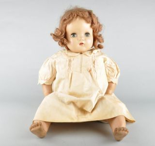 Vintage 24 Horsman Gold Medal Mama Baby Doll Composition Rubber
