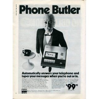 1974 BSR PHONE BUTLER Telephone Answering Machine Retro