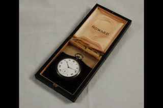 1912 E Howard 12S Pocket Watch w Box Runs