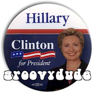 Hillary Clinton 2008 President Photo Logo Campaign Pin Button Pinback