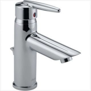  Bathroom Faucet Single Handle w Hot Cold Indicators Chrome