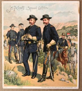 CIVIL WAR GENERAL HOLABIRD J & P COATS SEWING THREAD~1885 VICTORIAN