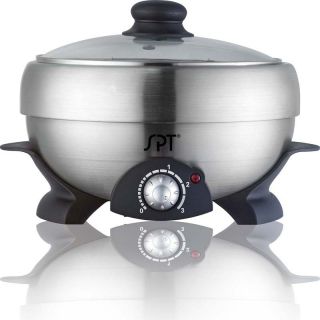  Stainless Multi Function Shabu Cooker Grill Steamer Hot Pot