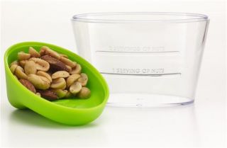 Jokari Healthy Steps Portion Control Nut Bowl Measuring Container