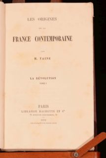 Les Origines de La France Contemporaine Taine French Revolution