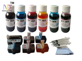 Refill Ink Kit for HP 02 C6280 C5140 C5150 C7280 24oz S
