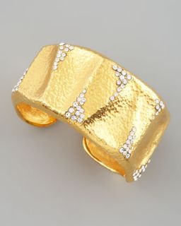  cuff available in gold $ 525 00 jose maria barrera crystal detailed
