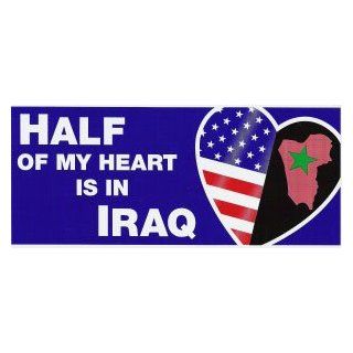 Half of My Heart is in Iraq Mini Magnet    Automotive