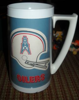 Vintage Houston Oilers Thermo Serv Tall Cup