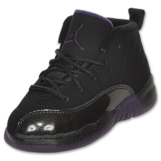 Air Jordan Retro 12 Toddler Basketball Shoe Black