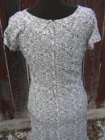 Vintage 1950s Designer Henry Lee Ladies Sheath Dress Textured