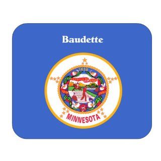 US State Flag   Baudette, Minnesota (MN) Mouse Pad