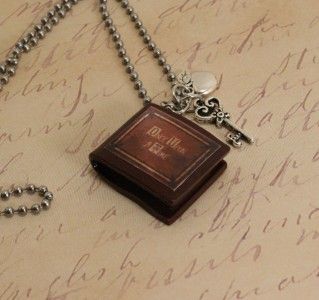Once Upon A Time Necklace Henrys Book Poison Apple and Queens Keys