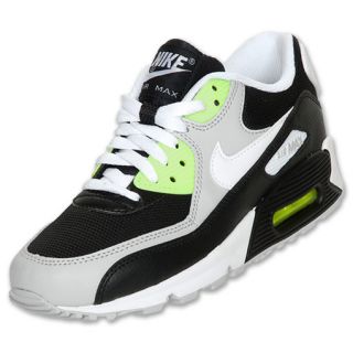 Boys Gradeschool Nike Air Max 90 Black/White/Volt