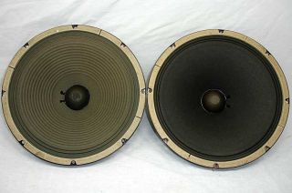 Pair Heppner 12 Alnico Magnet Instrument Speakers 16 Ohm Tested Free