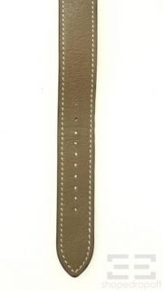 Hermes Taupe Leather Cape Cod TGM Double Tour Wrap Watch CC2.710