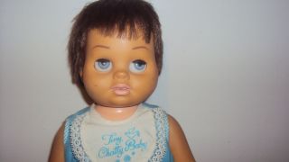 Talking Brown Hair Chatty Cathy Baby Doll with Original Clothes Cutie
