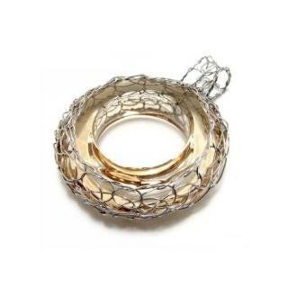 Unique Circle Swarovski Crystal 925 Silver Pendant Jewelry Necklace