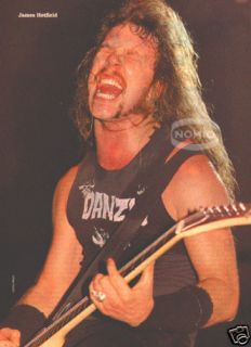 James Hetfield Pinup Thrash Metal 80s Danzig Metallica