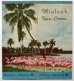 1948 hialeah race course official program florida