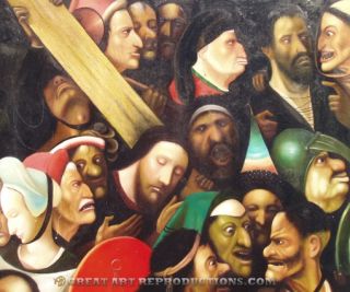 Christ Carrying The Cross Hieronymus Bosch Reproduction in Oil 48