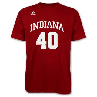 Mens adidas Indiana Hoosiers NCAA #40 Tee Shirt