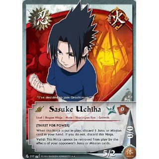 Naruto Battle of Destiny N 257 Sasuke Uchiha Rare Card