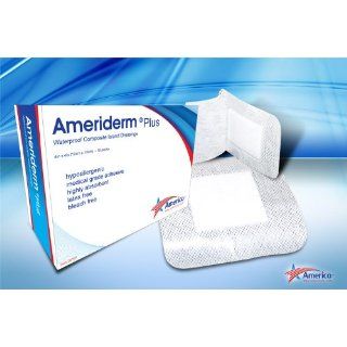 AmeriDerm Plus Sterile Waterproof Island Dressing 4x4
