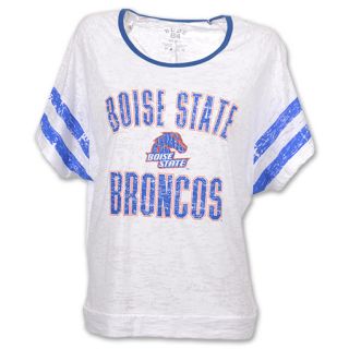 Boise State Broncos Burn Batwing NCAA Womens Tee Shirt