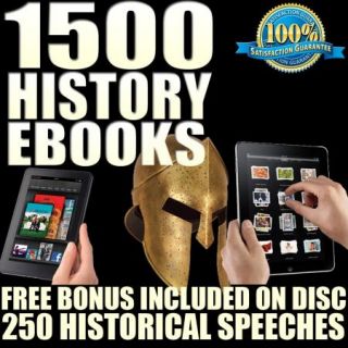 Huge 1500 World History eBooks Military Ancient Modern etc for iPad