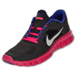 Girls Gradeschool Nike Free Run 3 Black/Pink