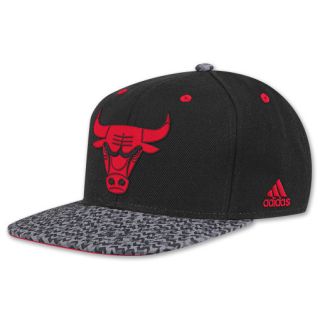 adidas Chicago Bulls NBA Static Snapback Hat Black
