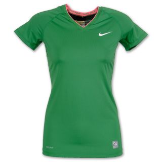 Nike Pro   Core Fitted Womens Tee Victory Green