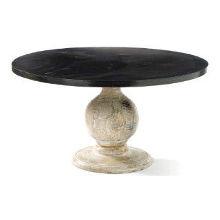 Bachelor Pad Steel Top 54 Round Pedestal Dining Table