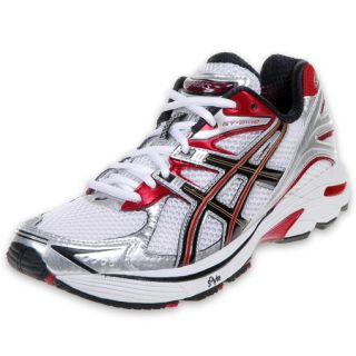 Asics Mens GT 2140 Running Shoe White/Red/Gold