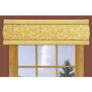   Window cornice fabric covered 54 inch golden medley