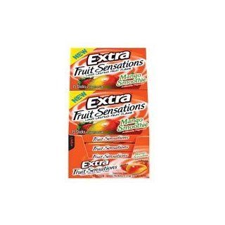 Extra Chewing Gum Fruit Sensations Mango Smoothie Sugarfree 15 Ct   10