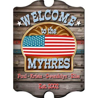 Personalized Vintage Welcome Sign